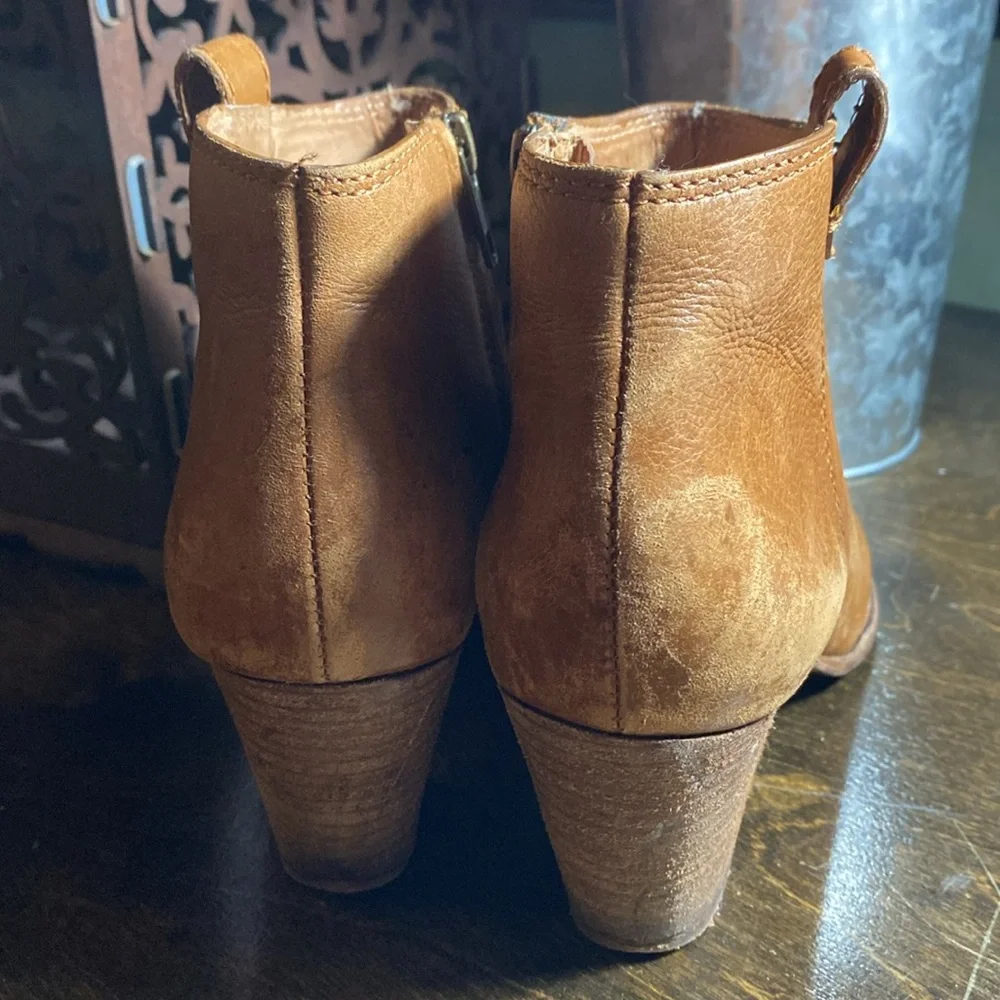 Madewell Billy Boot Size 8 Leather English Saddle Ankle F5044 - Picture 4 of 14